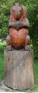 wooden statue animal 0002